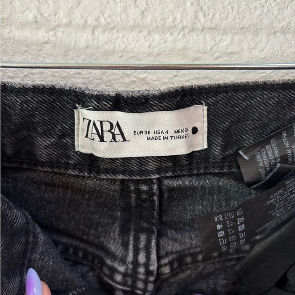 Zara Bliss Straight Black Denim Jeans - Picture 6 of 7
